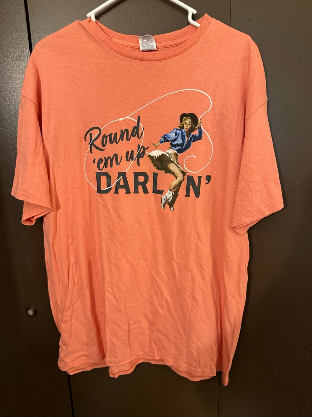 Delta Coral Graphic Tee "Round 'em Up Darlin'"